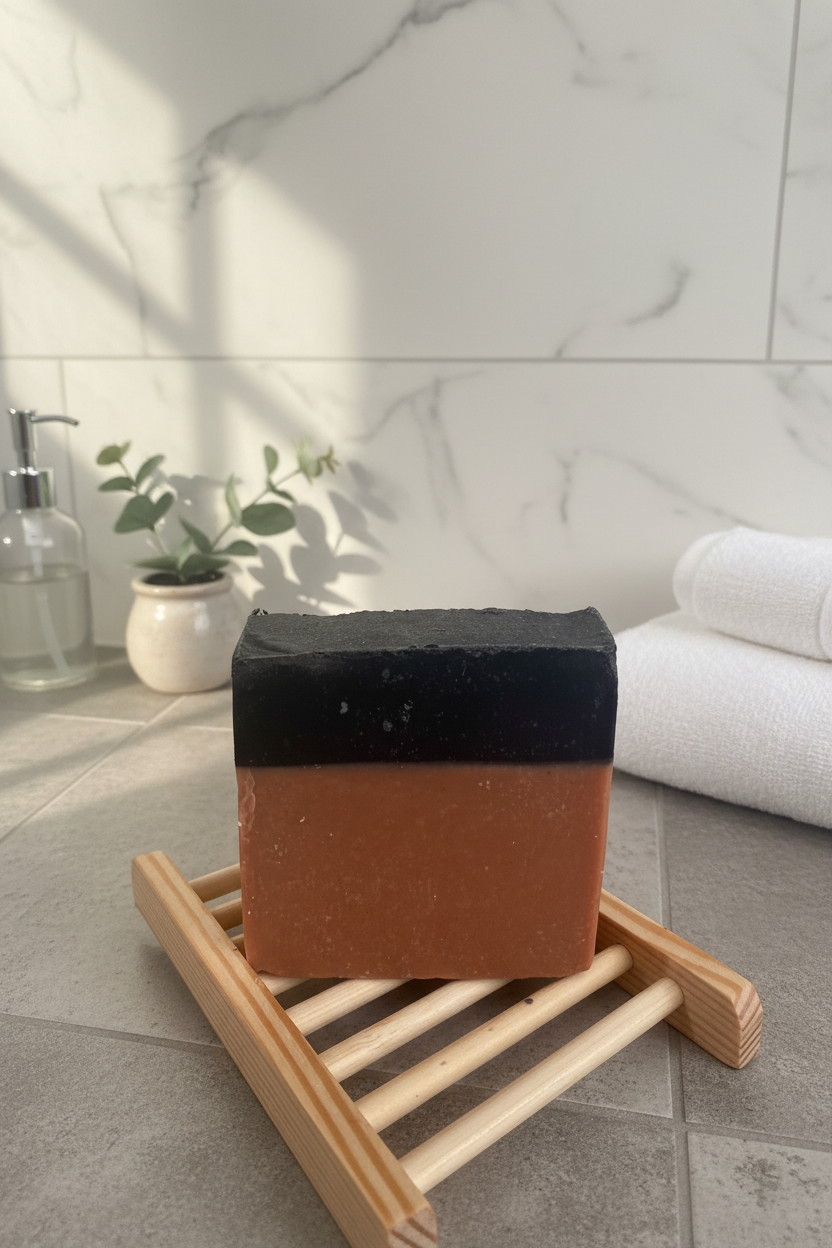 Himalayan salt with activated charcoal