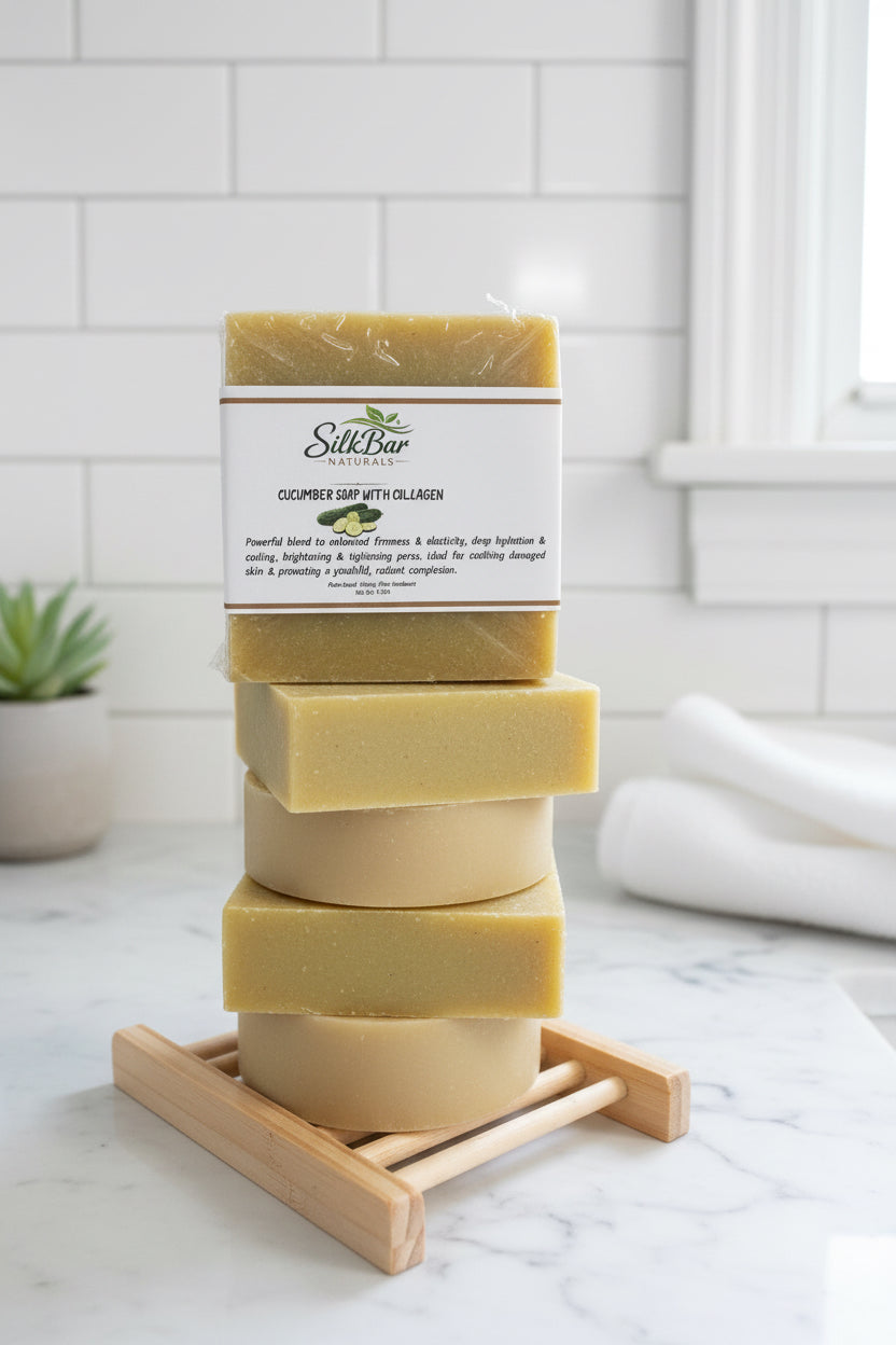 Cucumber soap with collagen