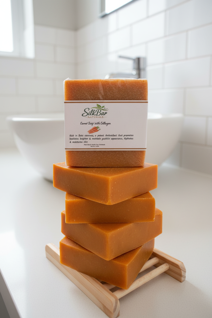 Carrot soap with collagen