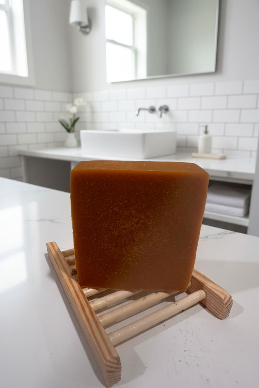 Carrot soap with collagen