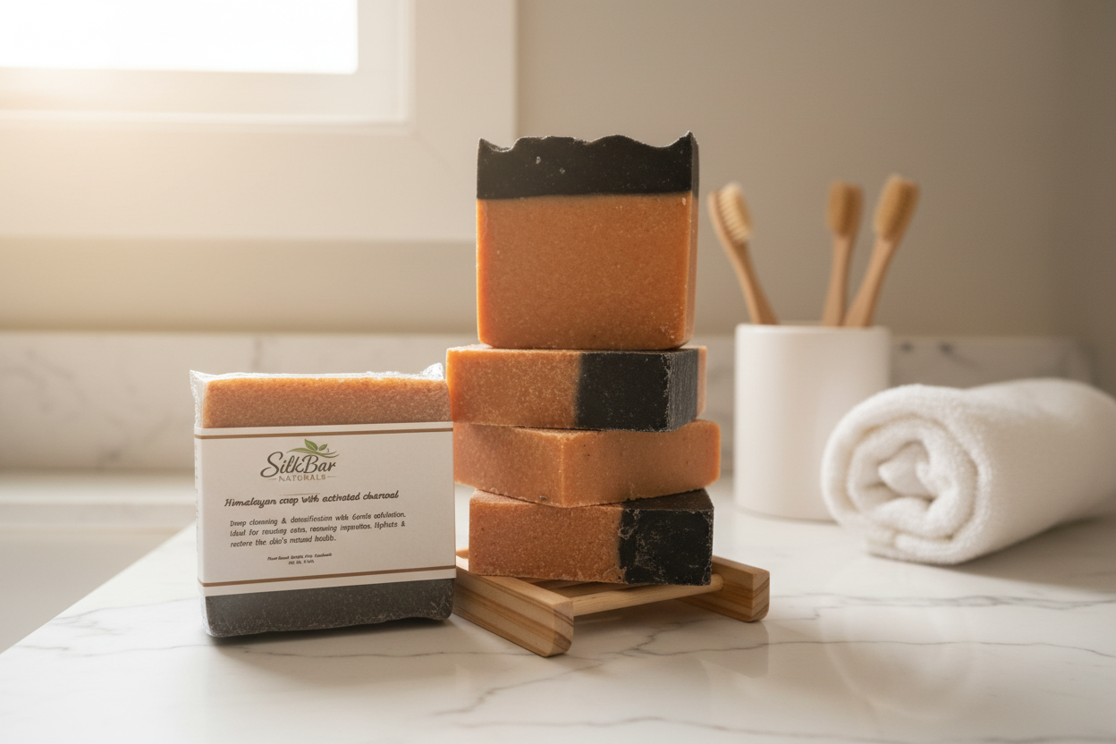 Himalayan salt with activated charcoal